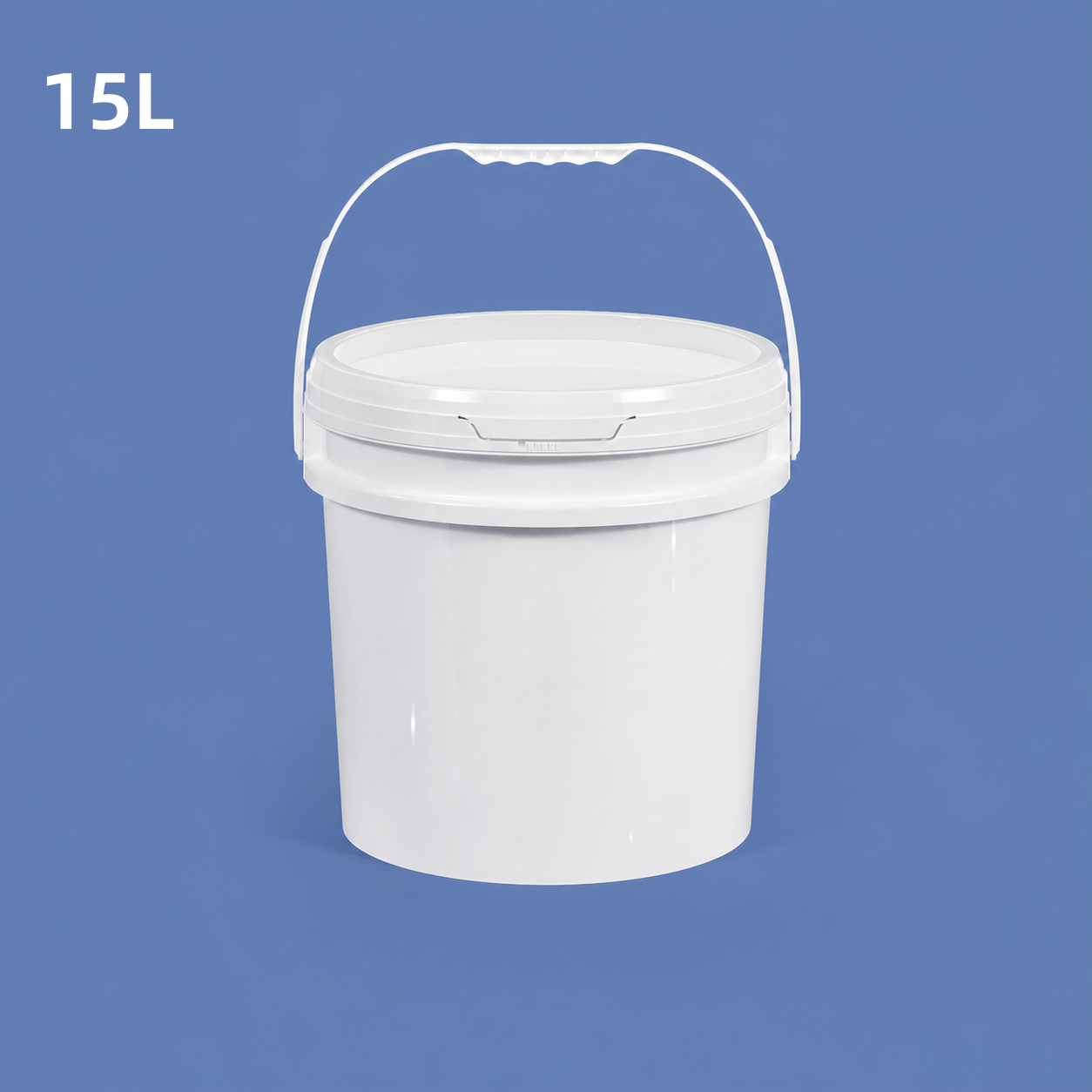 开口圆桶15L-白色